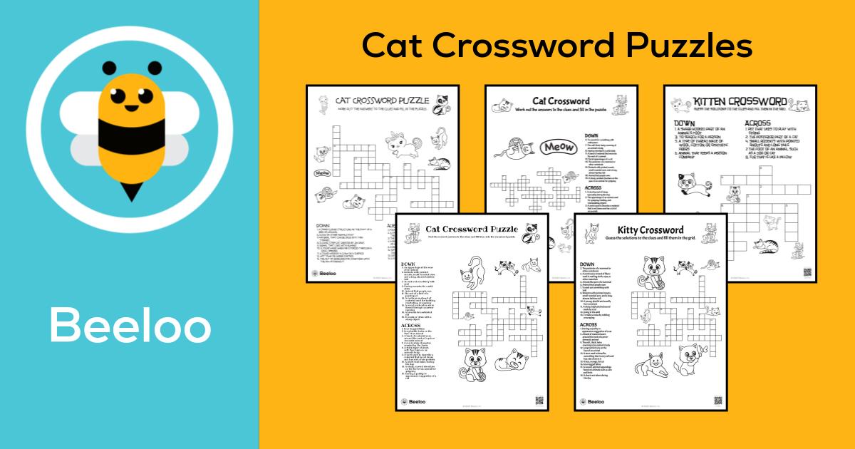 Animal Crossword Puzzle • Beeloo Printable Crafts and Activities for Kids