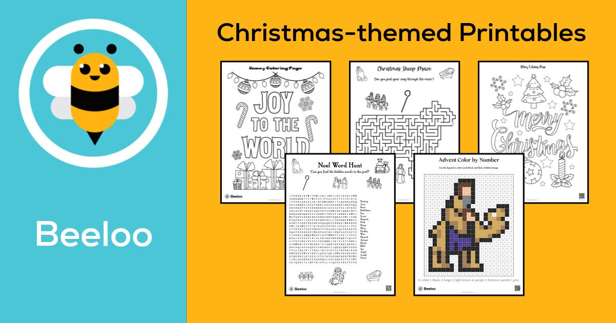Christmas-themed Printables • Beeloo Printable Crafts and Activities ...