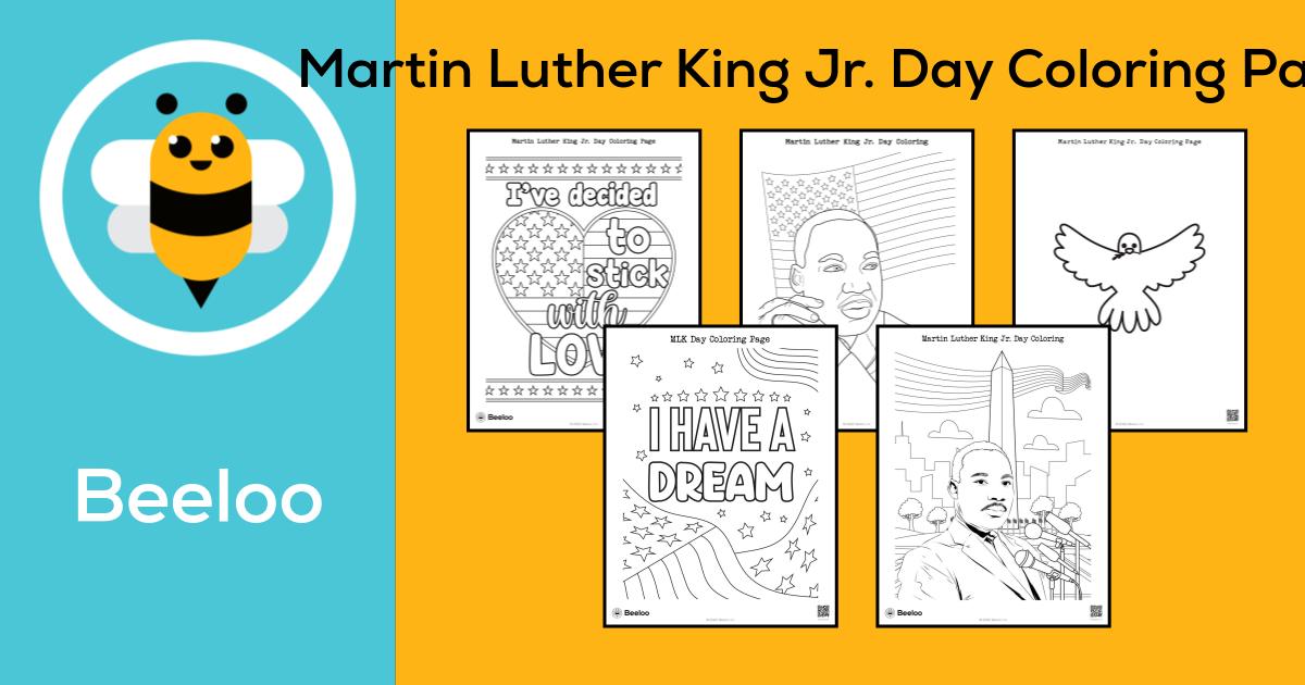 Martin Luther King Jr. Day-themed Coloring Pages • Beeloo Printable ...
