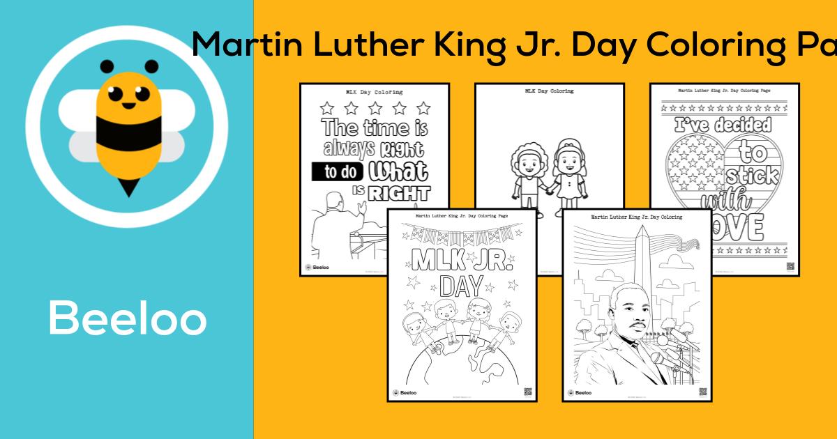 Martin Luther King Jr. Day-themed Coloring Pages • Beeloo Printable ...