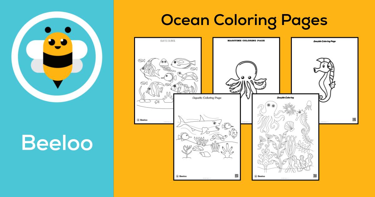 Ocean-themed Coloring Pages • Beeloo Printable Crafts and Activities ...