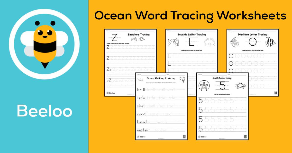 Ocean Tracing Activity For Preschoolers