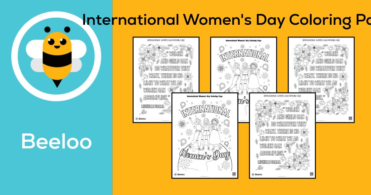 International Women S Day Themed Coloring Pages Beeloo Printables