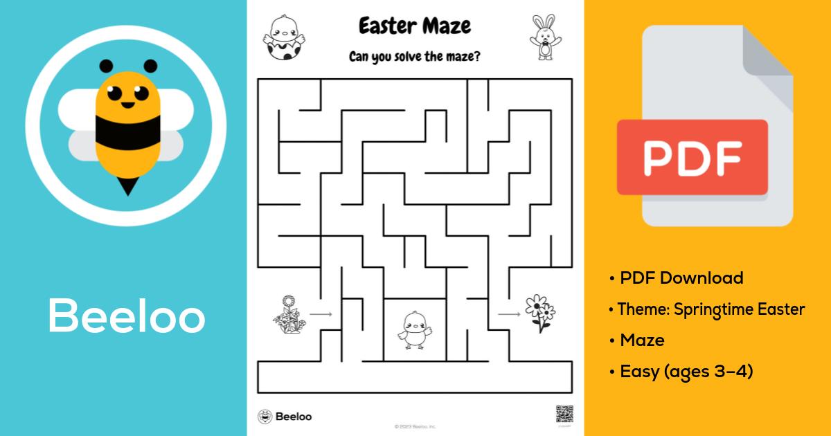 Easter Maze • Beeloo Printable Crafts and Activities for Kids