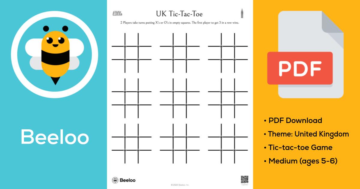 Circle Tic Tac Toe [FREE PDF TEMPLATE]