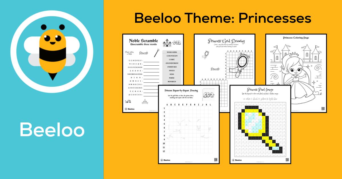 Princess-themed Printables • Beeloo Printable Crafts and Activities for ...